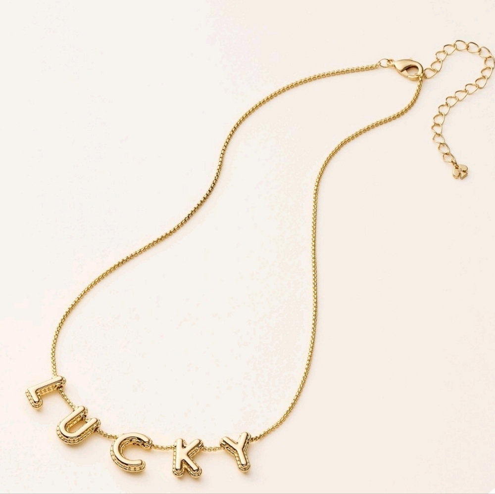NWT, kate spade new york x Target, Lucky Bubble Chain Necklace, Gold-tone - Picture 10 of 14